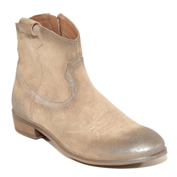 NEW BAND OF THE FREE Suede Sycamore Western Booties Sand for women 462mn - Picture 3 of 5